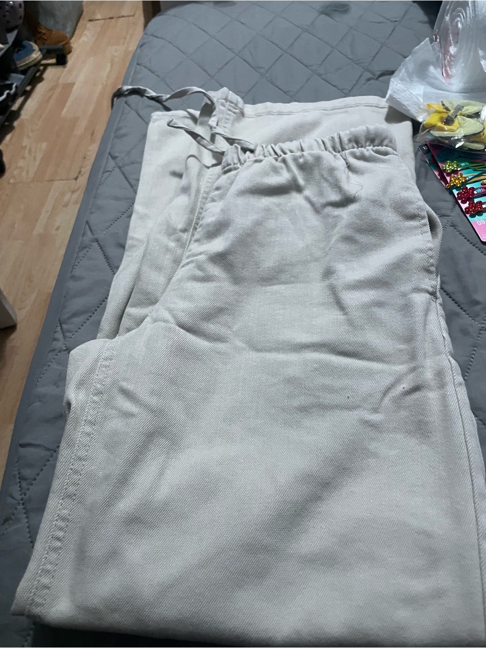 Vanilla Star Cream Wide Leg Pants